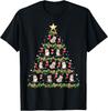 Kerstdieren Designs Uil Kerstboom T-shirt