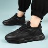 Baskets d'été respirantes tendance pour hommes, Baskets décontractées d'extérieur pour hommes, Chaussures à plateforme noires polyvalentes de créateur pour hommes, Tenis Para Hombre