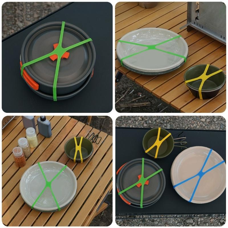 10Pcs Elastic H Bands Strap for Book Binding, Art Projects & Outdoor, Multicolors Silicone Rubber Bands H Bands, 2 Size