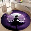 1pc Fairy Moonlight Office Round Area Rug, Indoor Mat Suitable ForOffice, Under Office Chairs Bedroom Living Room Home Decor, Room Deco T138