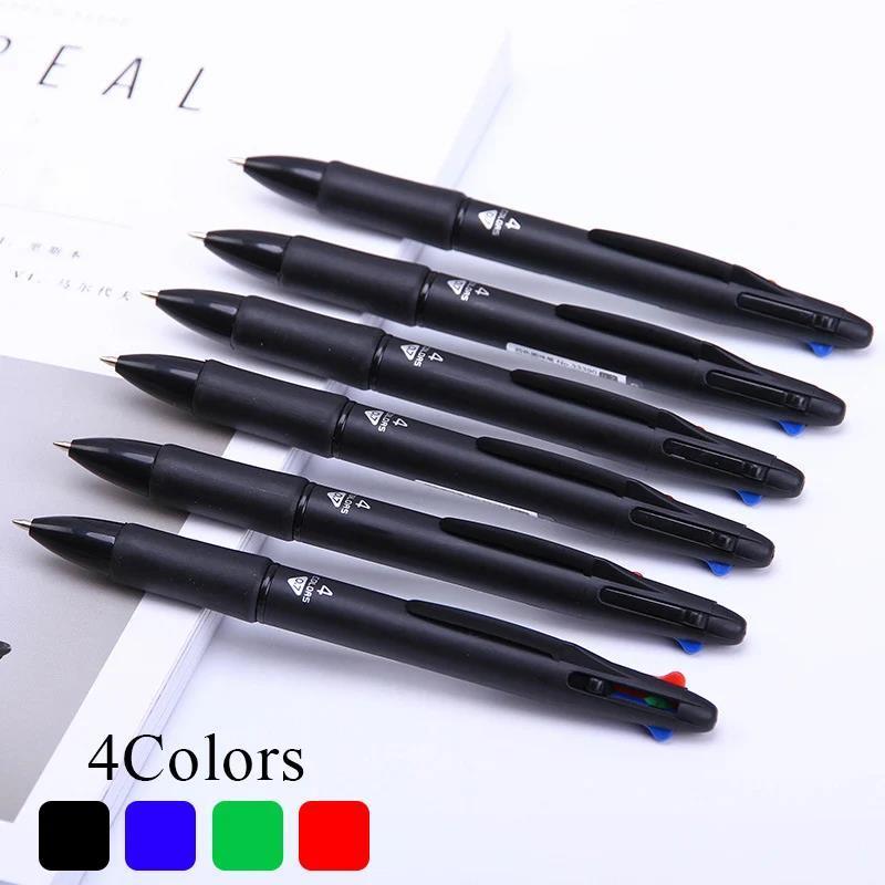 4-teiliger 4-in-1-Mehrfarbenstift, Kreativer Kugelschreiber, Bunter Druckkugelschreiber, Multifunktionsstift zum Markieren von Schreibwaren