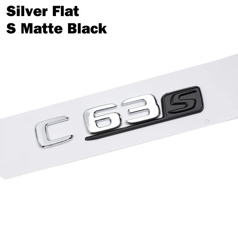 1Pc Car Tuning C Class W204 W205 C63 C63S Letter Logo 3D ABS Sticker Car Rear Trunk Emblem Nameplate Decals