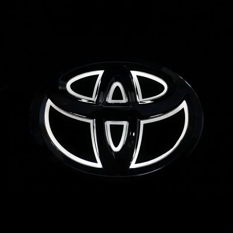 5D Car Front Grille Trunk Logo LED Light Retrofit for Toyota Corolla Reiz PRADO Yaris LANDCRUIS Camry Vios Highlander LVALON CWG1