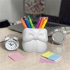 Desktop Storage Organizer with Bowknot Design Pen Holder Multifunctional Desk Organizer for Office and Home Use