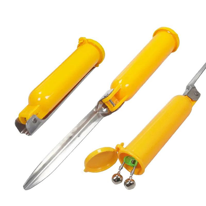 2-Pcs Foldable Surf Fishing Rod Holder With Storage Lid - Sea Rod Ground Spike, Compact Design For Beach Fishing