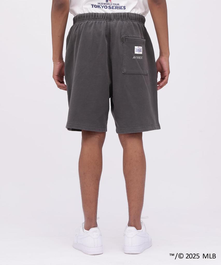 AVIREX MLB TOKYO SERIES SWEAT SHORTS men's M 410 charcoal 783-5113012
