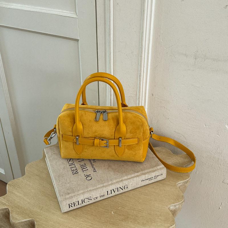 Een Retro en High-end Boston Handtas, Een Enkelschouder Crossbody Tas voor Onderweg