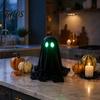 Halloween Theme Atmosphere Decor Ghost Decoration, Spooky Glow In The Dark Standing Ghost, Durable Reusable Festive Accents Small Black Fabric