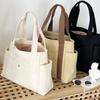Large Capacity Canvas Tote Bags for Work Commuting Carrying Bag College Style Student Outfit Book Shoulder Bag