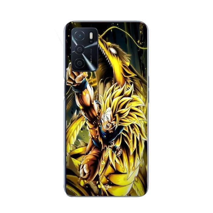Coque Maniacase pour Oppo A16 Son Goku Super Saiyan SSJ3 Attaque point Dragon