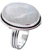 Moonstone Natural Gemstone Antique Silver Plated Ring US Size-8.25 A 345