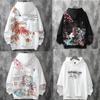 Japan Anime Style Prints Printed Hooded Women Hoodies Long Sleeve Plus Size Sweatshirt Harajuku Autumn Winter Casual Clothes Tops