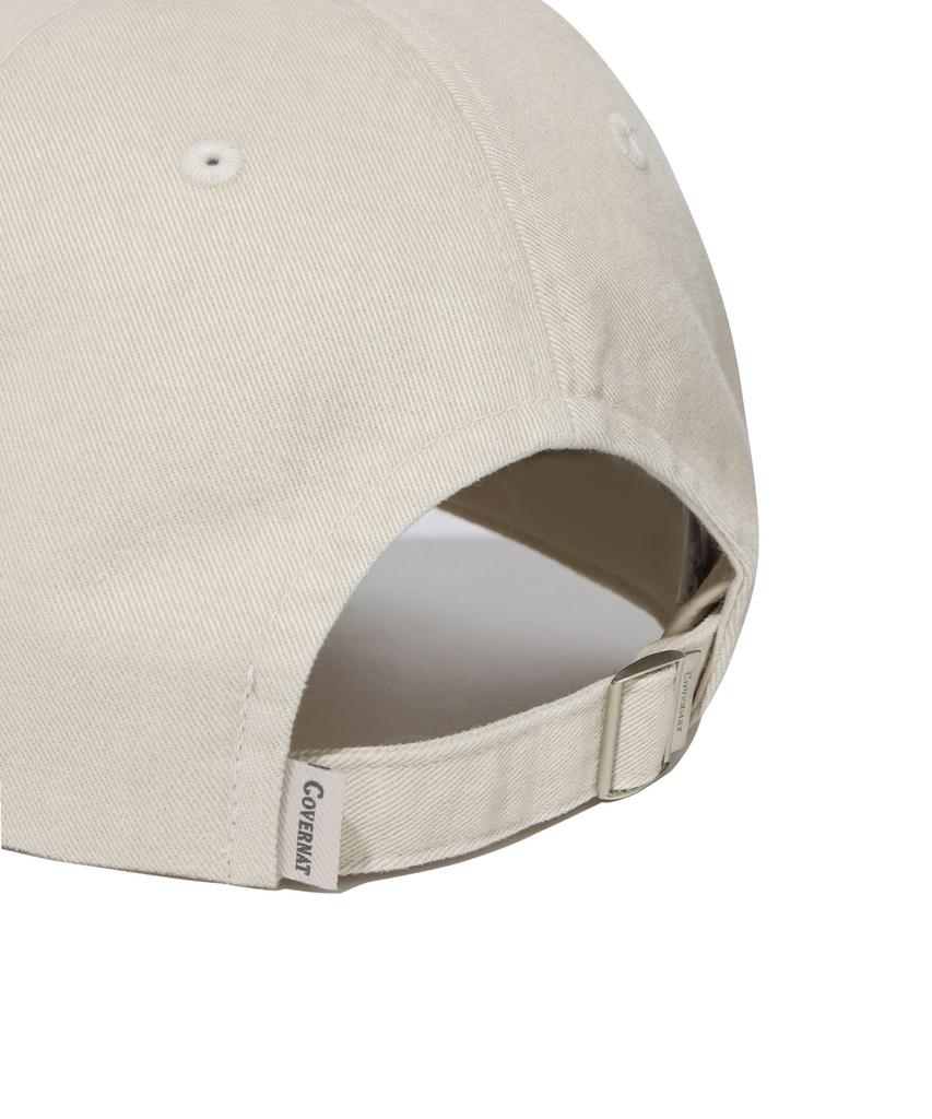 COVERNAT C-Logo Cozy Fit Washed Ball Cap Beige