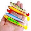 5/6Pcs Fishing Baits Soft Lures Realistic Looking Bright Colors Natural Swimming Posture Mini Size Portable Swimbait Fishing Supplies