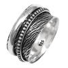 Silver Spinner Ring For Women Four Spinner Ring Fidget Silver Jewelry Ring"10"
