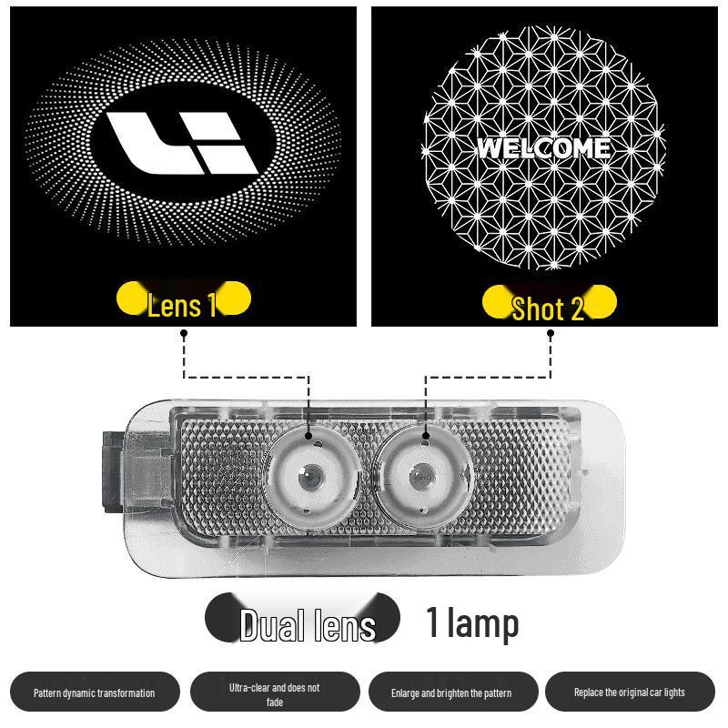 Ideal L9 Welcome Lights: ONE Car Door Projection & L6-L8 Dynamic Ambient MEGA Mod Lights