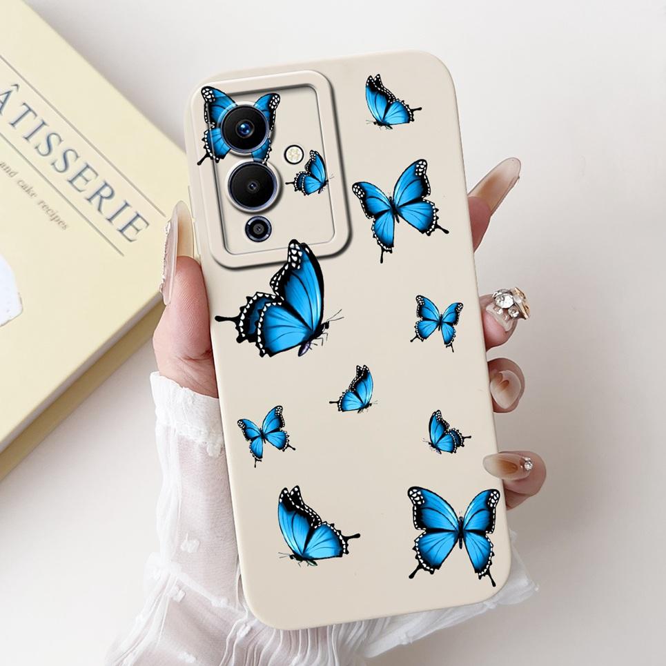 For Note 12 Pro 5G Inifinix Back Cover Infinix Note12 12Pro X671B Funda Flower Butterfly Women Fashion Phone Case Soft Silicone