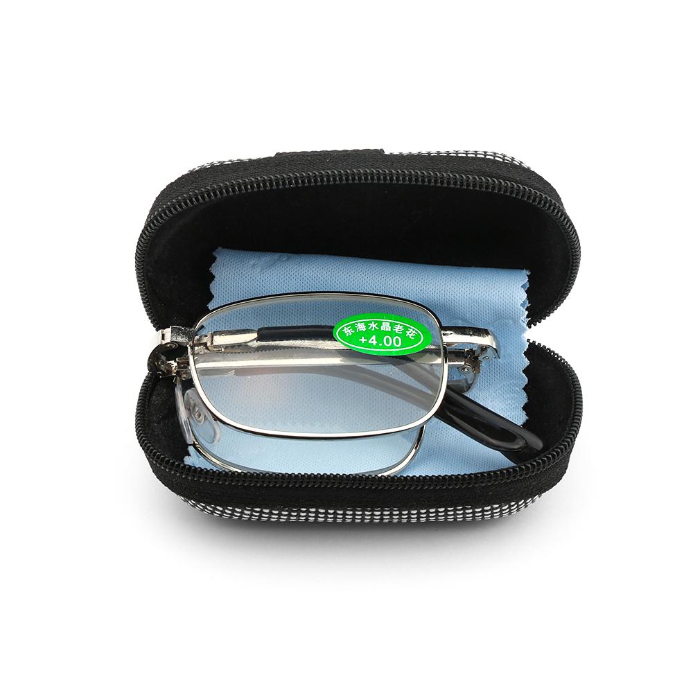 Retro Design Lesebrille Herren Damen Faltbare Brille Brillengestell Silber Metallbrille +1.0 +1.5 +2.0 +2.5 +3.0 +3.5 +4
