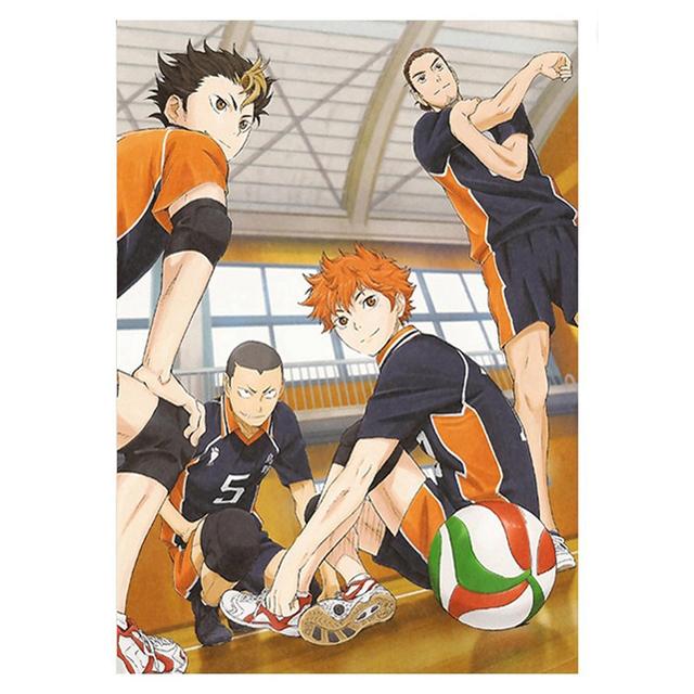 Anime Poster Volleyball Boy Canvas Painting Haikyuu Japanese Style Cartoon Poster Cuadros Wall Art Pictures for Living Room