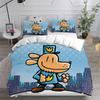 Cartoon Dog Man Anime Print Bedding Sets Cartoon Comforter Bed Cover Duvet Cover Pillow Case 2-3 Pieces Sets Bedroom Decoration