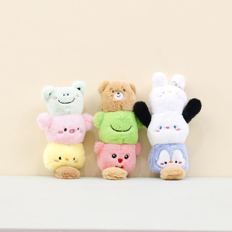 Adorable Panda Head Plush Toy Keychain For Bag Decoration Soft And Cuddly