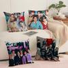 Pop Kpop Style P_P1Harmony Cushion Cover Silky Short Plush With Invisible Zipper Dustproof Sofa Pillow Cover For Home Decor