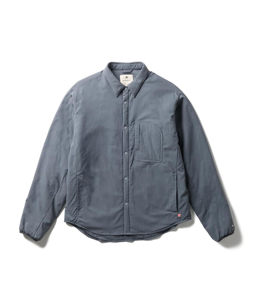 Snow Peak Flexible Insulated Shirt SH-26SU001, Long Sleeve, Padded, Men's/Women's, CHARCOAL, M