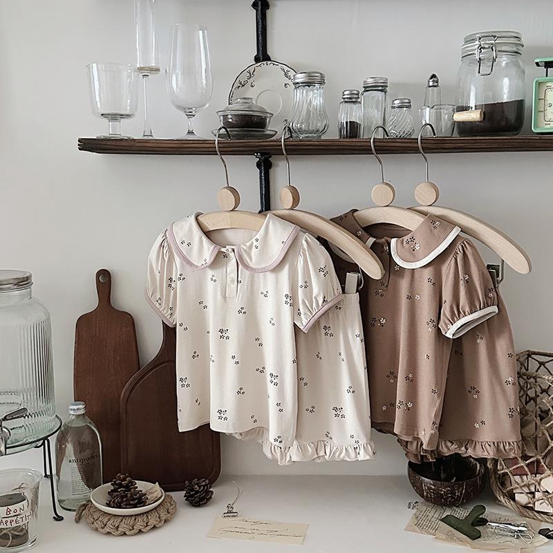 2025 Summer Kids' Pajamas: Korean Modal Short-Sleeve Set for Girls