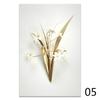 Golden Flower Abstract Plant Wall Poster Nordic Canvas Print Painting Modern Popular Art Decoration Picture Living Room Decor
