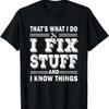 Naprawiam rzeczy i znam się na rzeczy zabawna koszulka dla ojca mechanika