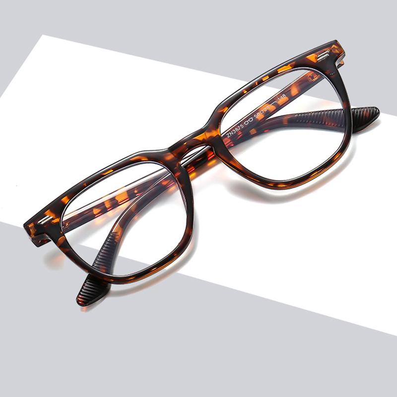 New Style Glasses Trendy Rice Nail Flat Glasses For Men And Women, Fashionable Square Glasses Frames 3875