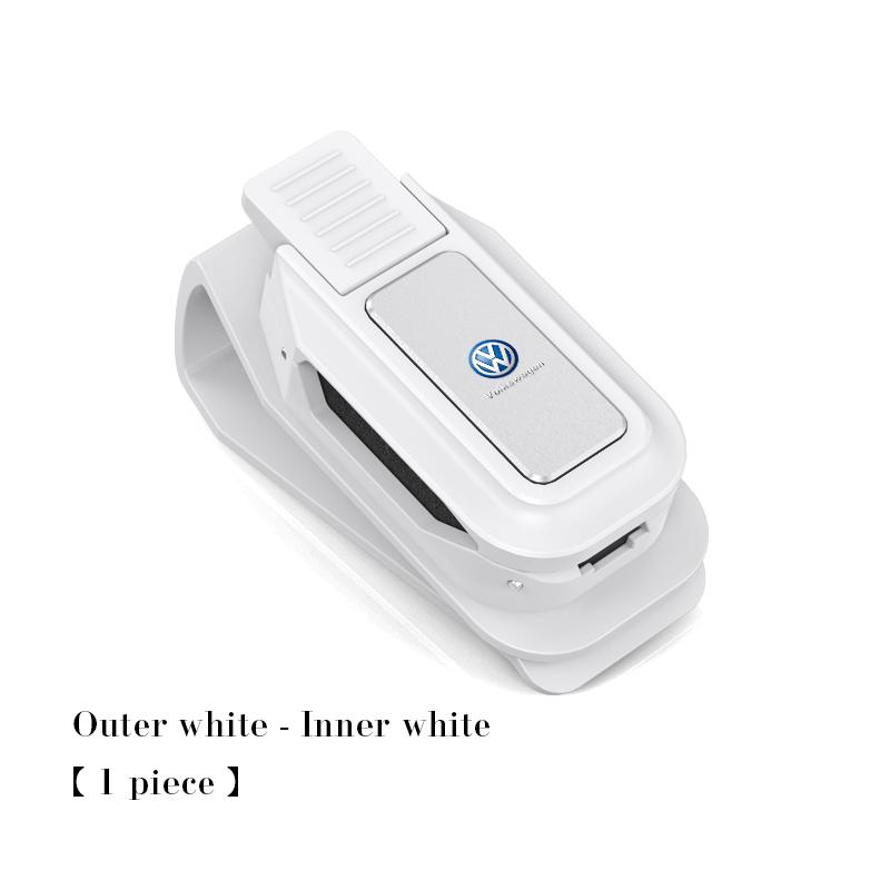 OPQ1 keyring,Car Visor Glasses Clip Sunglasses Holder Storage Accessories For Volkswagen VW RLine Golf 7 Amarok T5 T4 Phaeton Touran