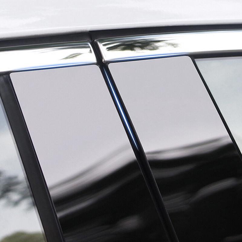 Car 6pcsset Pillar Posts Door Window Exterior Trim Cover Stickers For Bmw 5 Series F10f11f07 20102016