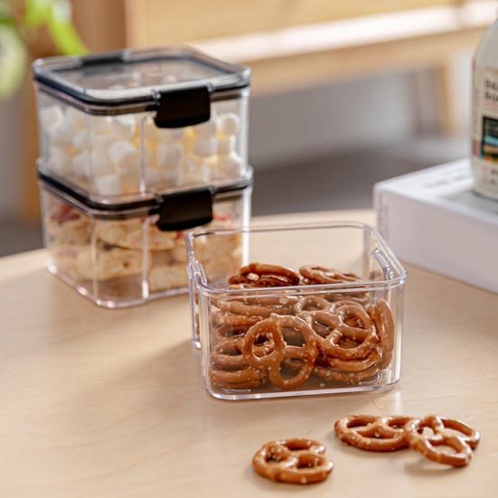 Airtight Food Storage Containers with Lid Plastic Kitchen Pantry Organization Canister for Cereal Dry Food Flour Sugar