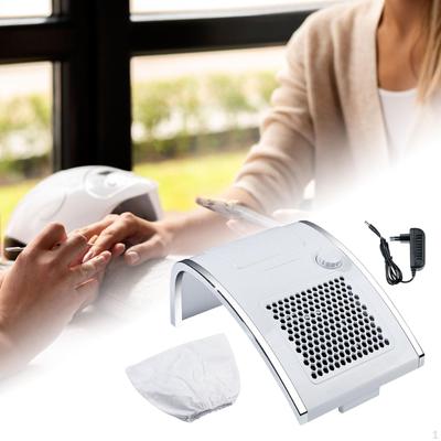 Nail Dust Collector Easy To Use Efficient 80W Vacuum Cleaner EU Adapter