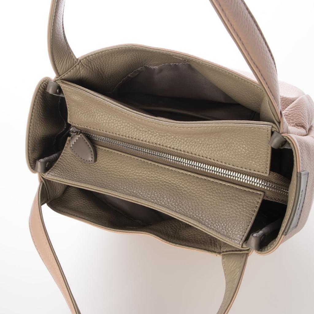 Bolso de mano de piel termoencogible, talla S, rosa [Isaac] (50)