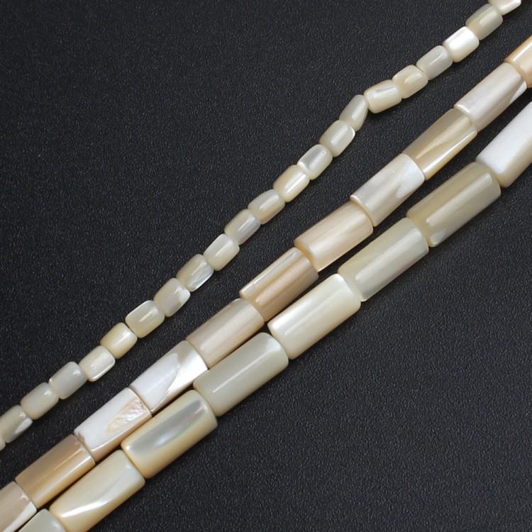 Natural Cylindrical Shape Trochus Top Shell Stone Beads For Jewelry Making 3.5x3.5/4x8/5x10mm 15''