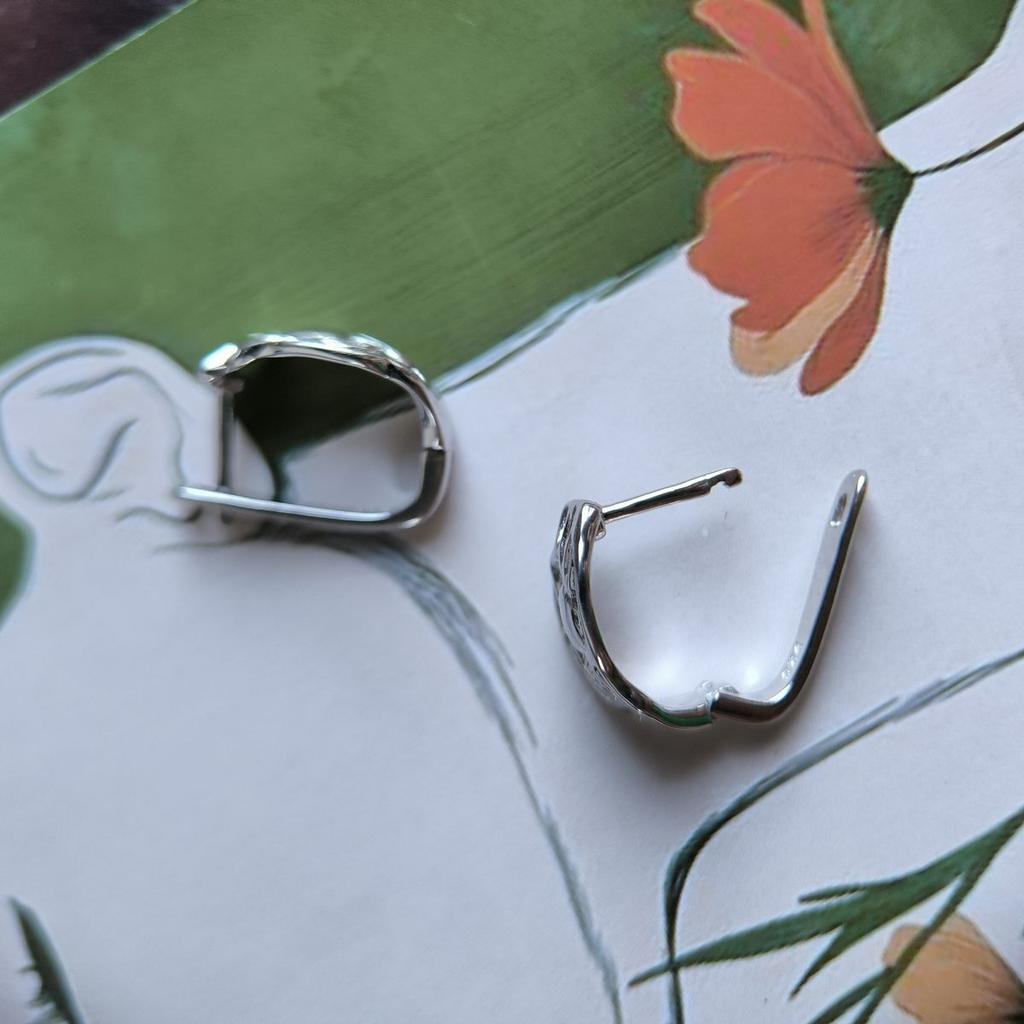 Silver Earrings Without Stones (2187530)
