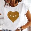 90s Style Women Print Tee Top Music Love Printing Cute Short Sleeve Lady Female Clothing Casual Summer Fashion Tshirt Graphic T-shirt