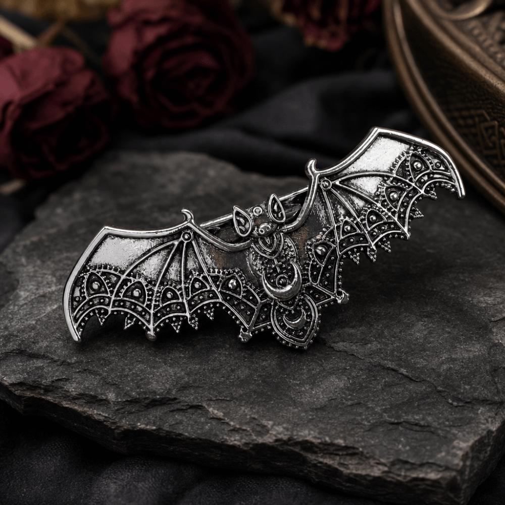 Gothic Style Bat Spring Clip Hollow Pattern Hair Accessories Halloween Hair Clip  Birthday Gift