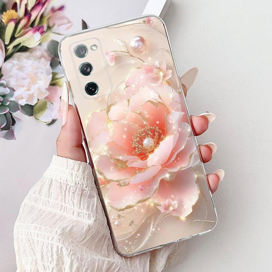 For Samsung Galaxy S20 FE Case SM-G780F S20FE Cover Popular Flower Soft Silicone Cases For Samsung S20 Fan Edition S20Lite Funda
