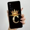 For Vivo V19 1933 Case Luxury Crown Letters Couple Liquid Silicone Soft Phone Cases For Vivo V 19 Camera Protection Back Cover