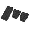 Clutch Brake Accelerator Pedal Pad Kit Rubber Black Flexible Wearproof Replacement 3pcs For VW GOLF 1984-1991