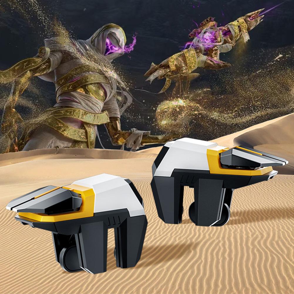 1 Pair Mobile Game Controller 4/6-Finger Linked Shooting Game Mechanical Trigger Physical Auxiliary Gaming Gear