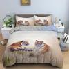 Tiger Duvet Cover Set King Size Wild Theme Bedding Set Animal Pattern Comforter Cover Animal Theme Sunset Polyester Quilt Cover