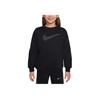 Sportswear Club Casual Simple Comfortable Kids Sweatshirt Black Metallic-Silver HM6527-010