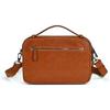Whatna Antique-Style Tanned Natural Cowhide Leather Men's One-Shoulder Tote Bag, Clutch Bag, Handbag, Crossbody Bag, Two-Compartment A4 Size Bag,