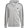 adidas Free Shipping With AdiClub Essentials French Terry 3 Stripes Full Zip Hoodie GK9034