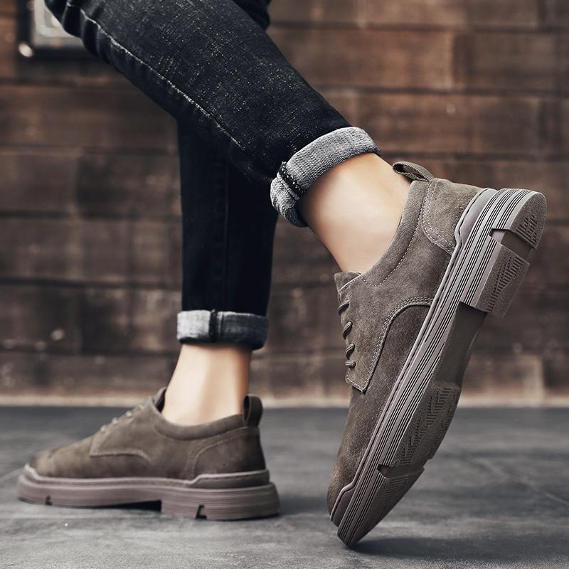 Leer Heren Comfortabele Casual Schoen Klassiek voor Heren Zakelijke Schoenen Alles-match Veterschoenen Heren Oxfords Schoenen Outdoor Wandelschoenen