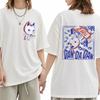 Japan Anime Dandadan Turbo Mormor Katt Grafisk T-shirt Mode Tecknad Överdimensionerad T-shirt Män Kvinnor Vintage Casual Bomulls T-shirts